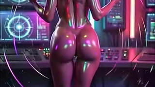 Zoa - Cyberpunk AI Girl Sensual Dance