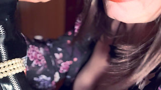 Sexy Goth Tina Snua Wants You To Come As You Watch Her Suck & Wank - Dildo BBW Gloves Glove Fetish