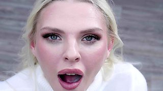 Amateur girlfriend blowjob with facial shot