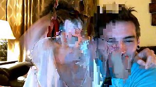 Cumshot on big boobs for slut tit fucking in hd