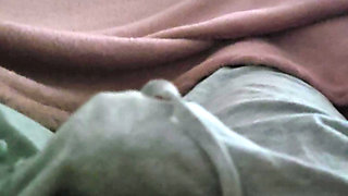 Slutty step mom with sexy tattoo slip hand under step son