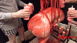 Bound sub suck penis and has assfucking