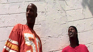 Thirty centimeter black cock in ass