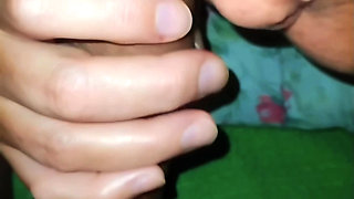 Auntie saw him naked and wanted to take care of her stepnephew's cock.