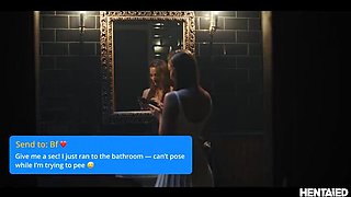 Amirah Adara Gets Creampied by Monster Cock in Toilet Bondage Fuck