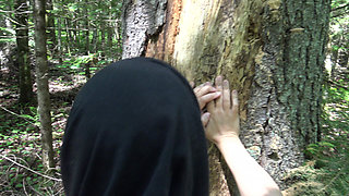 Big Tits Turkish Girl Has Risky Sex in German Forest