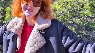 Sucked All Cum in Forest from Big Cock