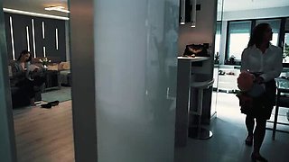 Lesbian Domination: Boss Parasite Controls Maid in Hardcore Fingering & Squirting Sex