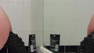 Huge 12inch black dildo ride