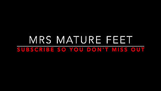 Mrs Mature Feet Wanking at the window then in bed 452