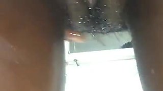 Fucking Stepmom While She Cleans Herself in the Bathroom