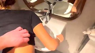 Gracewearslace Fucks in Airport Toilet Sex Tape