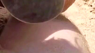 On the Beach in Greece She Sucks and Jumps on Her Stepdad's Cock