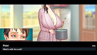 Bete In House In When Fater Was Not Present In Summertime Saga With Car Toon