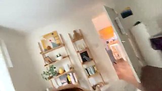 Korean Slut Fucks and Sucks Dick - Blowjob and Cum Swallow with BangTang