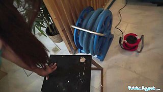 Attractive Martin and Shelena's indoor pool smut