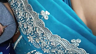 Desi Indian Hot Aunty Fucking with Boyfriend with Telugu Voice Saree