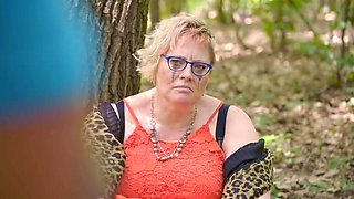 Mature bitch on a leash is going to get power-fucked
