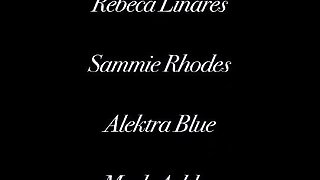 A super sexy brunette massages her big boobs