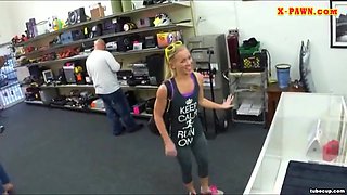 Slim Blonde Hoe Tries To Sell Her Car And Fucked By Pawnkeeper