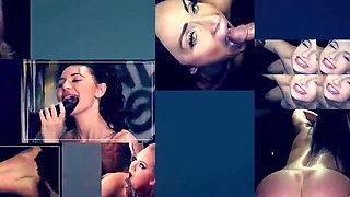 Hot Brunette Deepthroating Cocks At The Gloryhole