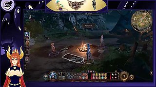 Ebony Elf Lewdness with Small Tits: Baldur's Gate 3 Part 1