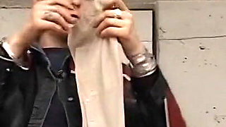 Blonde Babe's Wild Laundry Room Handjob and Orgasm