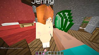Minecraft anime hentai featuring Xhatihentai and Jenny mod