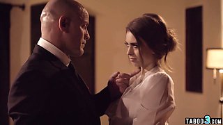 Dirty boss humiliated his very hot young girl secretary slave