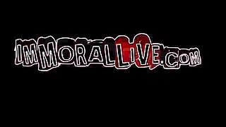 Richelle Ryan & Mae Meyers Help Innocent Newbie Ashley With Virgin On-Camera Fuck