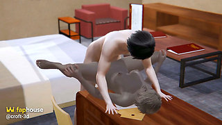 Hot Wife Fucking on Big Cock, 3D Hentai Sex Animation