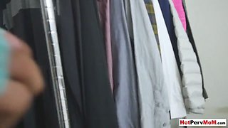 Licking my frustrated busty MILF stepmothers hot pussy