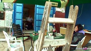 Homeless Teen Seduced By Ugly Old Man For Public Sex Outdoor