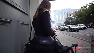 Anal Quickie Turns Rough With Huge Tits and Creampie - German Couple