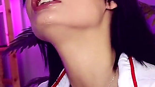 First Anal Petite Brunette Nurse and Huge Anal Creampies