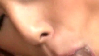 Japanese Babe Blows Two Guys Before Getting Her Hairy Pussy Smashed