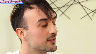 Busty Bisexual Threesome with Big Tits and Anal Action