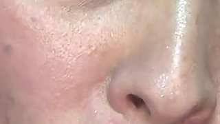 Swallowing Completely and Playing with Hooks Inside a Condom