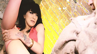 Filthy Girls Scene-4_busty Brunette MILF Having Sex in Panties in the Alley