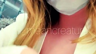 FLASHING HUGE TITS IN PUBLIC (CENCORED) - @MSBREEWC