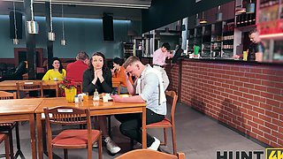 Alexander Tda and Charlotte Grey in a wild cuckold toilet session