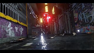 Busty 3D Girl Got Monster Cock Creampie Adventure in Chinatown