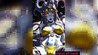 Gol Busty Alien Fantasy Animation