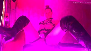 Spandex Domme - String-on, Flog & Absolute Subjugation Taunt