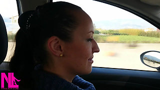 Driving Fast in Flowered Ballet Flats