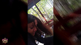 Great Fun POV Forest Fuck and Cum Swallow - Candi Annie