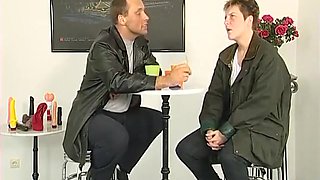 Jean Pallett In Chubby Short Hair Chick Is Toying Her Hairy Cunt At The Casting