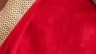 Wife Fucking with Ex-lover in Red Saree