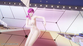 Mmd Mamamoo - Starry Night Evelynn Sexy Naked Dance League of Legends Hentai Uncensored 4K 60fps