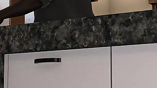 He Walked in! Hiding Under the Kitchen Counter for a Sneaky BBC Quickie(ntr Close Call)- Blacked House-#1-mandystarrx-porngame4u